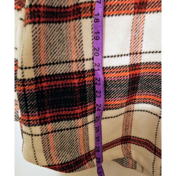 Universal Thread Women's Wool Polyester Shacket Jacket Barn Oversized Plaid SZ L - Picture 5 of 7